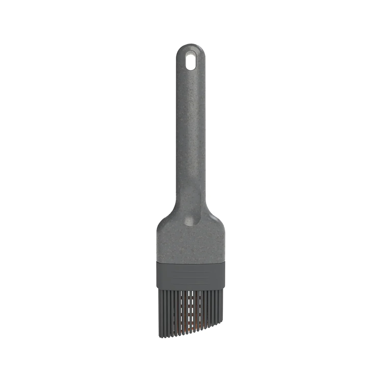 Contemporary Zyliss Silicone Basting Brush - Heat-Resistant Non-Shedding Bristles with Center Grid for Better Coverage - Curved Handle High-Grade
