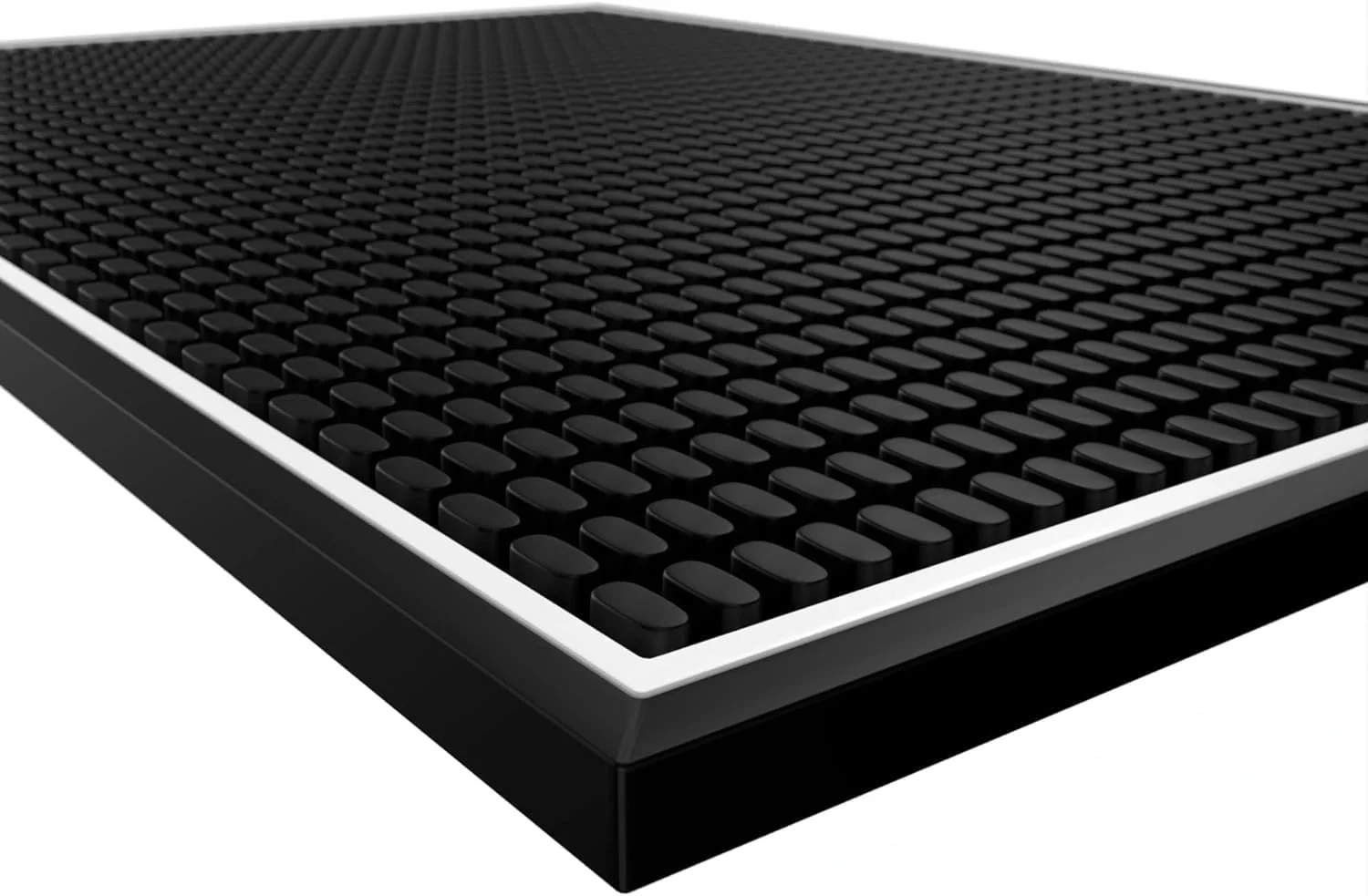 Flexible Highball Chaser Premium Bar Mat for Countertop Coffee Mat Dish Drying mat 18 in x 12in Durable and Stylish Service Cocktail Bar Mat Espresso mat Top-Quality