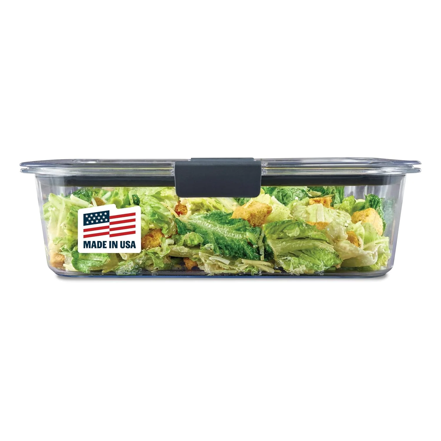 Proven Rubbermaid Brilliance Large Food Storage Container 9.6 Cup BPA- Leak-Proof Clear Fine