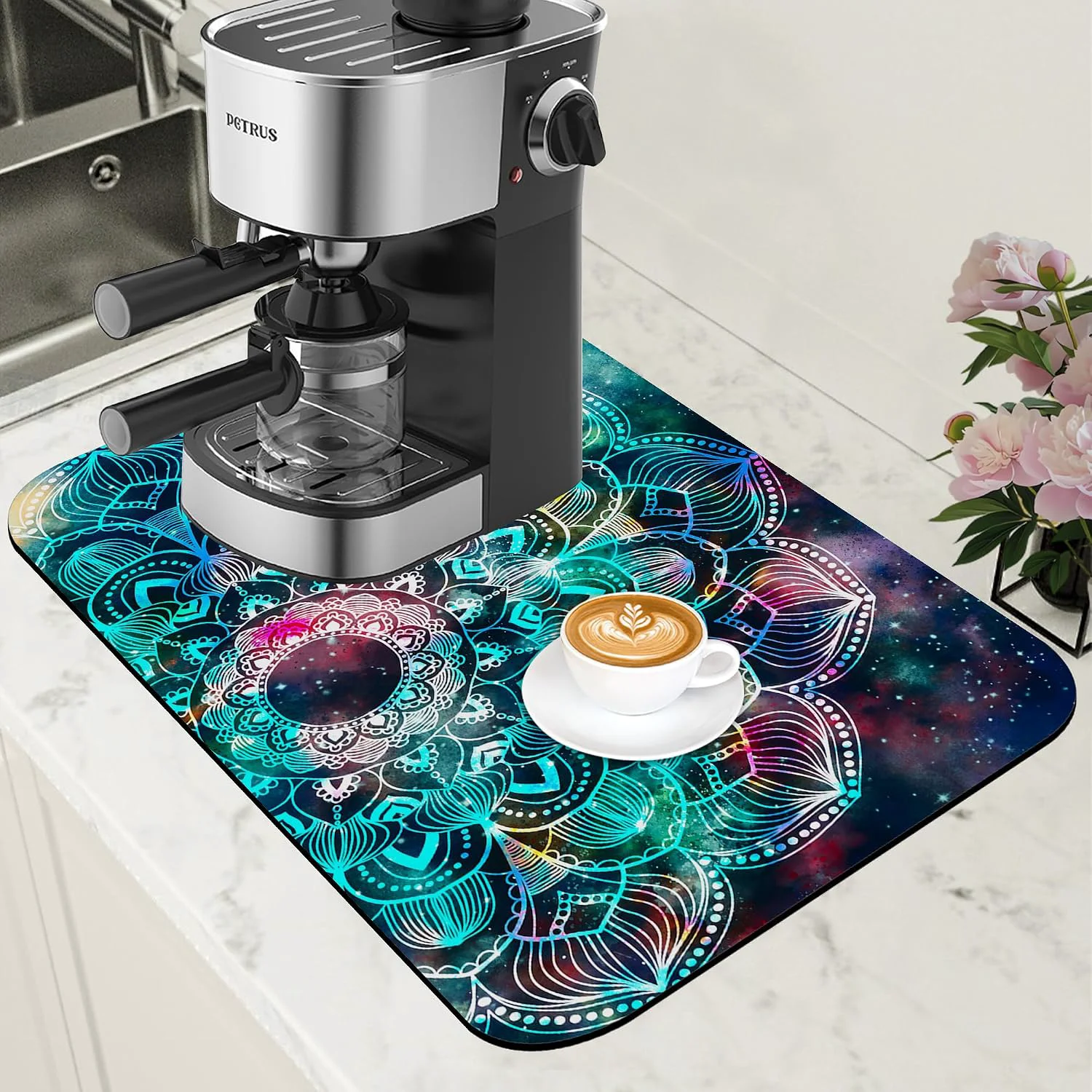 Comfortable Retro Steam Train Dish Drying Mat Proven