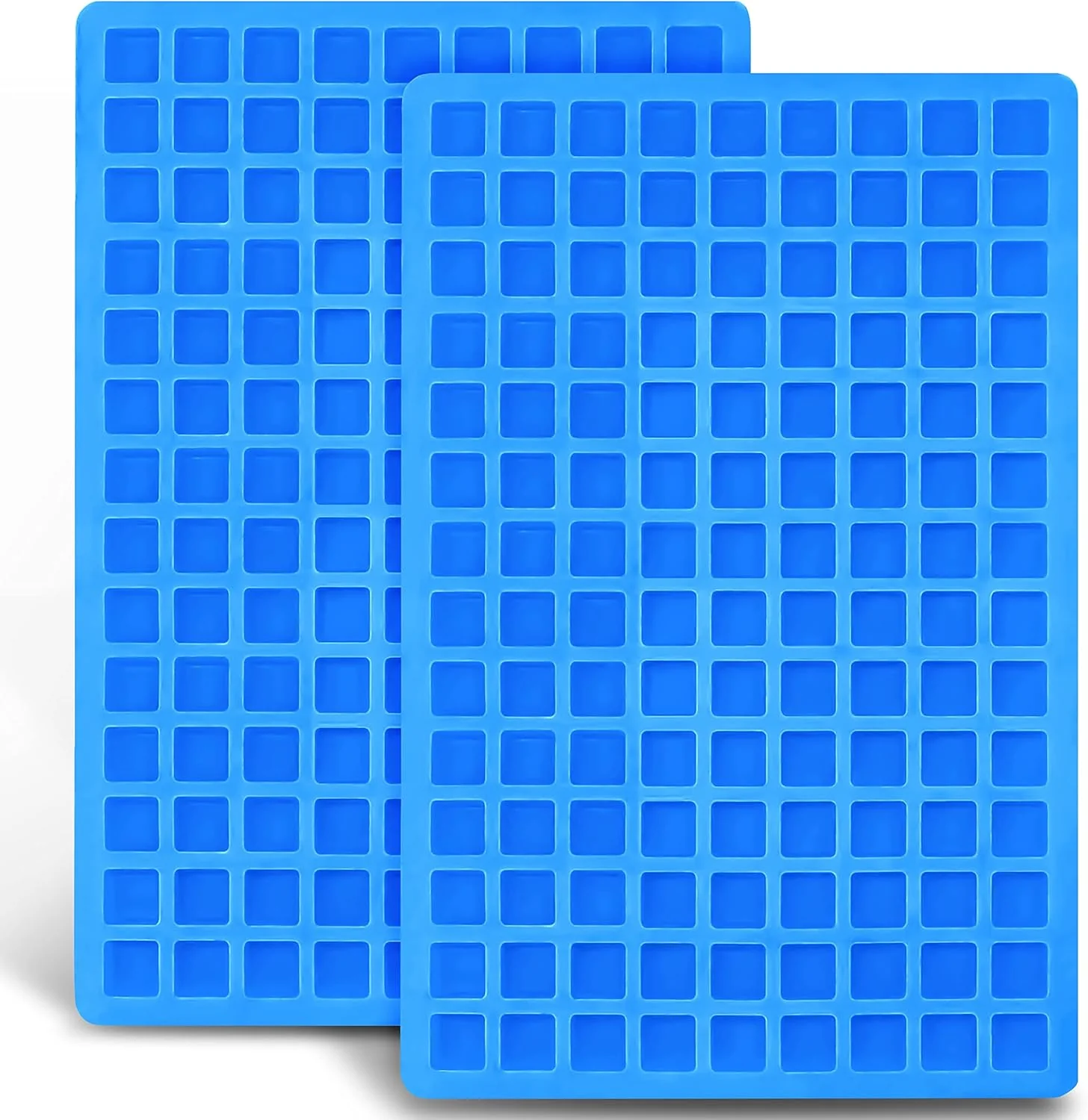 Authentic Anaeat 126-Cavity Square Silicone Candy Mold 2 Pack Non-stick Mini Silicone Chocolate Mold for Homemade Caramels Jelly Gummy Ice Cube Truffles Reliable
