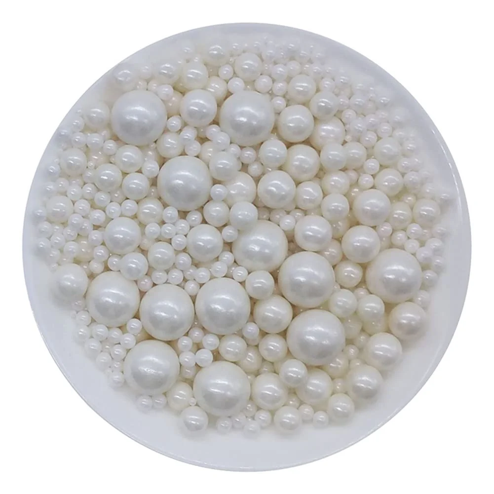 Premium Material Edible White Sugar Pearls Candy Sprinkles 120G 4.23Ounce Baking Cake Sprinkles Cupcake and Cake Topper Cookie Decorations Wedding Party Valentines Green