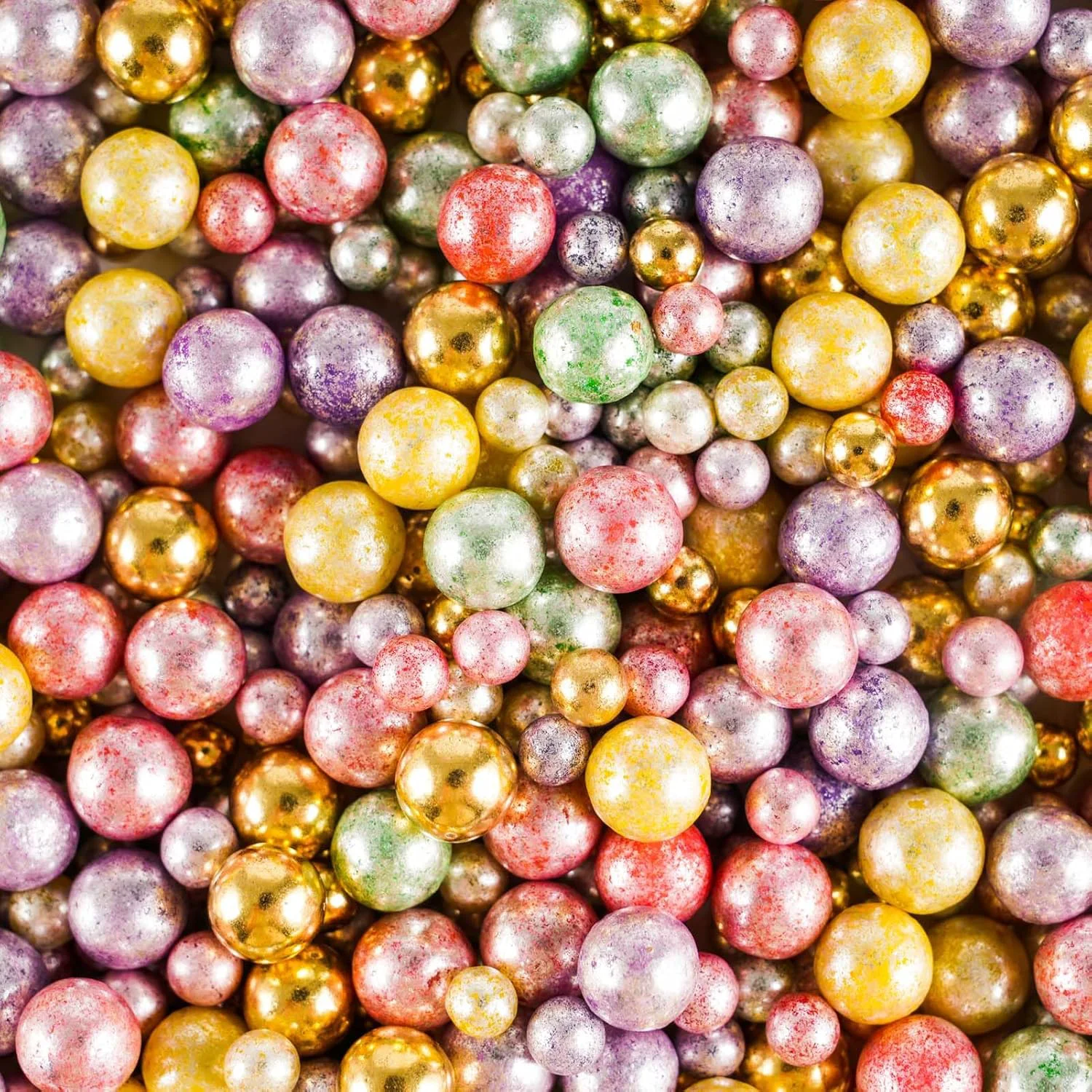 Secure Kasvan Pastel Pearl Sugar sprinkles – Edible Candy Pearls 130g 4.58 Oz Mix Size Cake Candy Decorate Cakes Cookies Ice Cream Pastel Clean