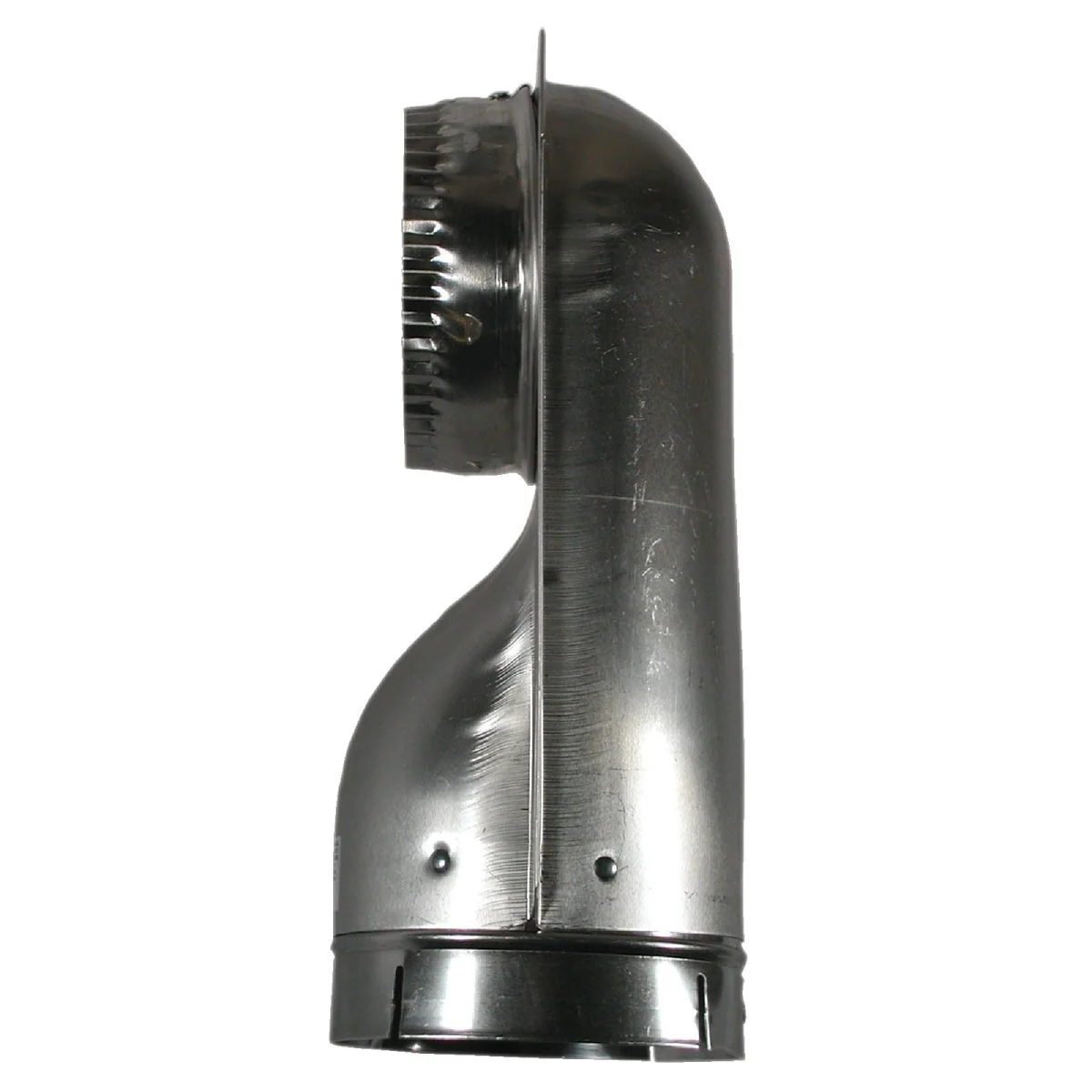 Luxury Builders 4-1 2 In. Heavy-Gauge Drawn Aluminum Wall Offset Dryer Elbow Certified