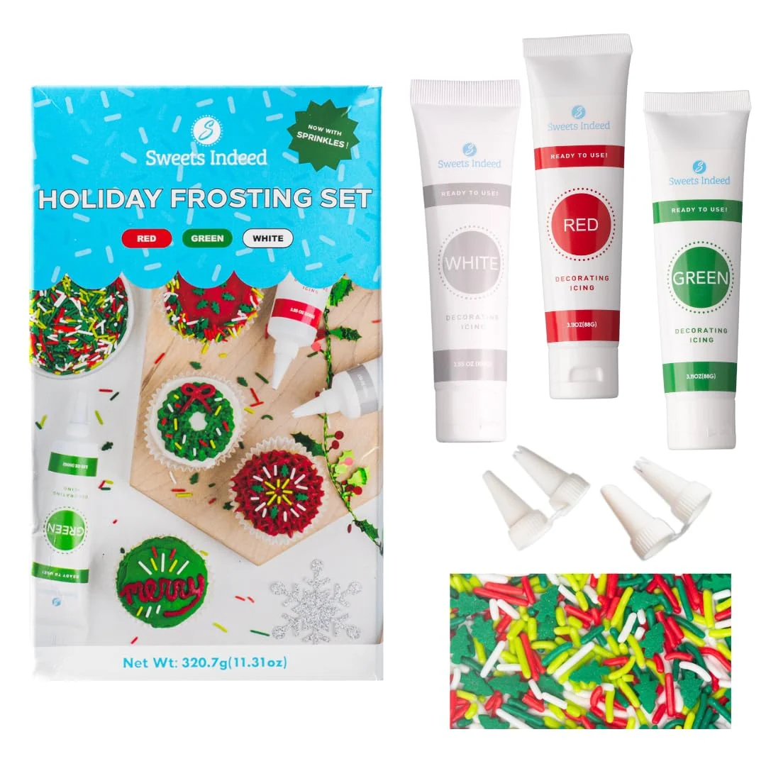 Specialty Sweets Indeed Halloween Frosting Decorating Kit with Sprinkles 11.31 ounces Holiday Trusted
