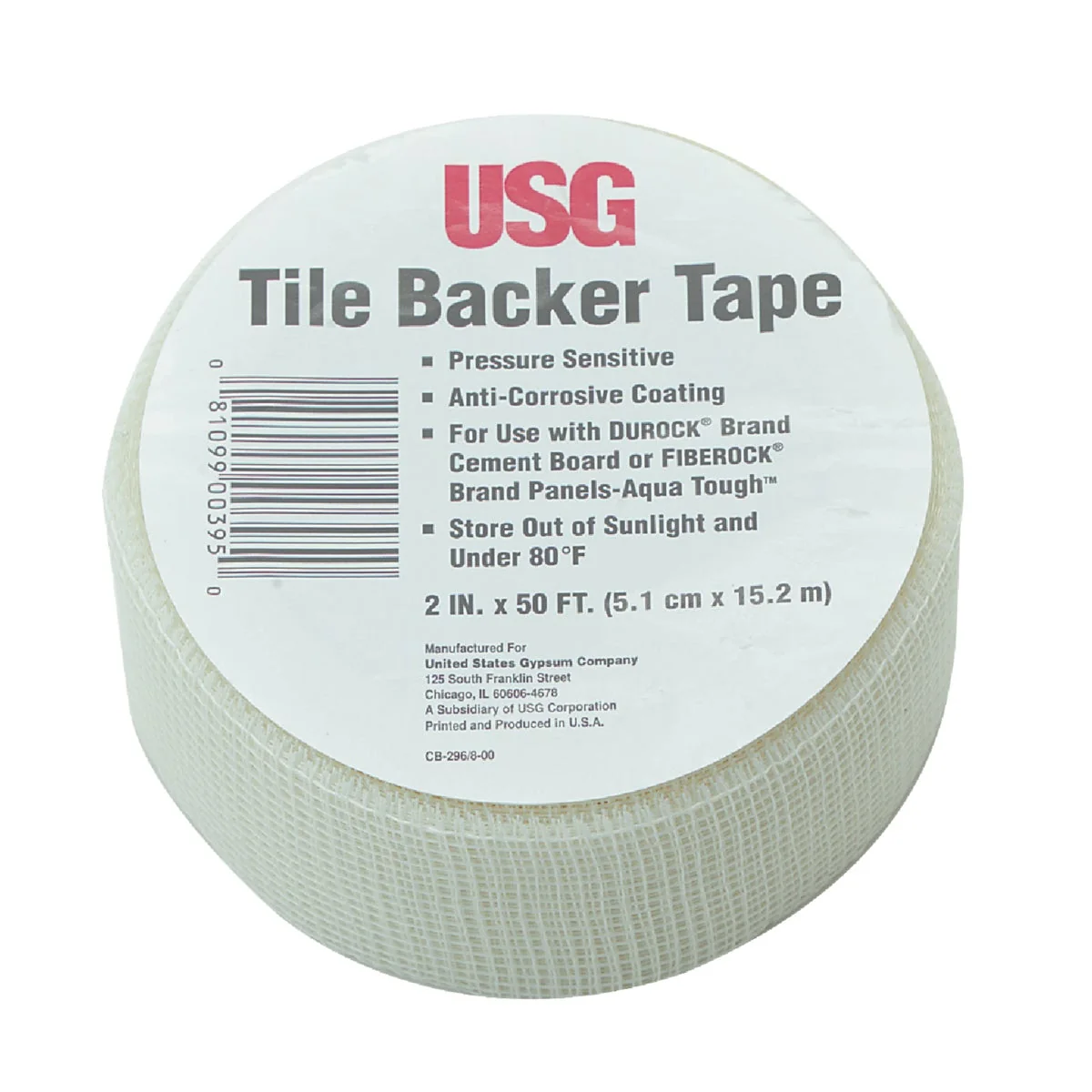 Practical Durock 2 In. X 50 Ft. Tile Backer Interior Drywall Tape For Wet Areas Green