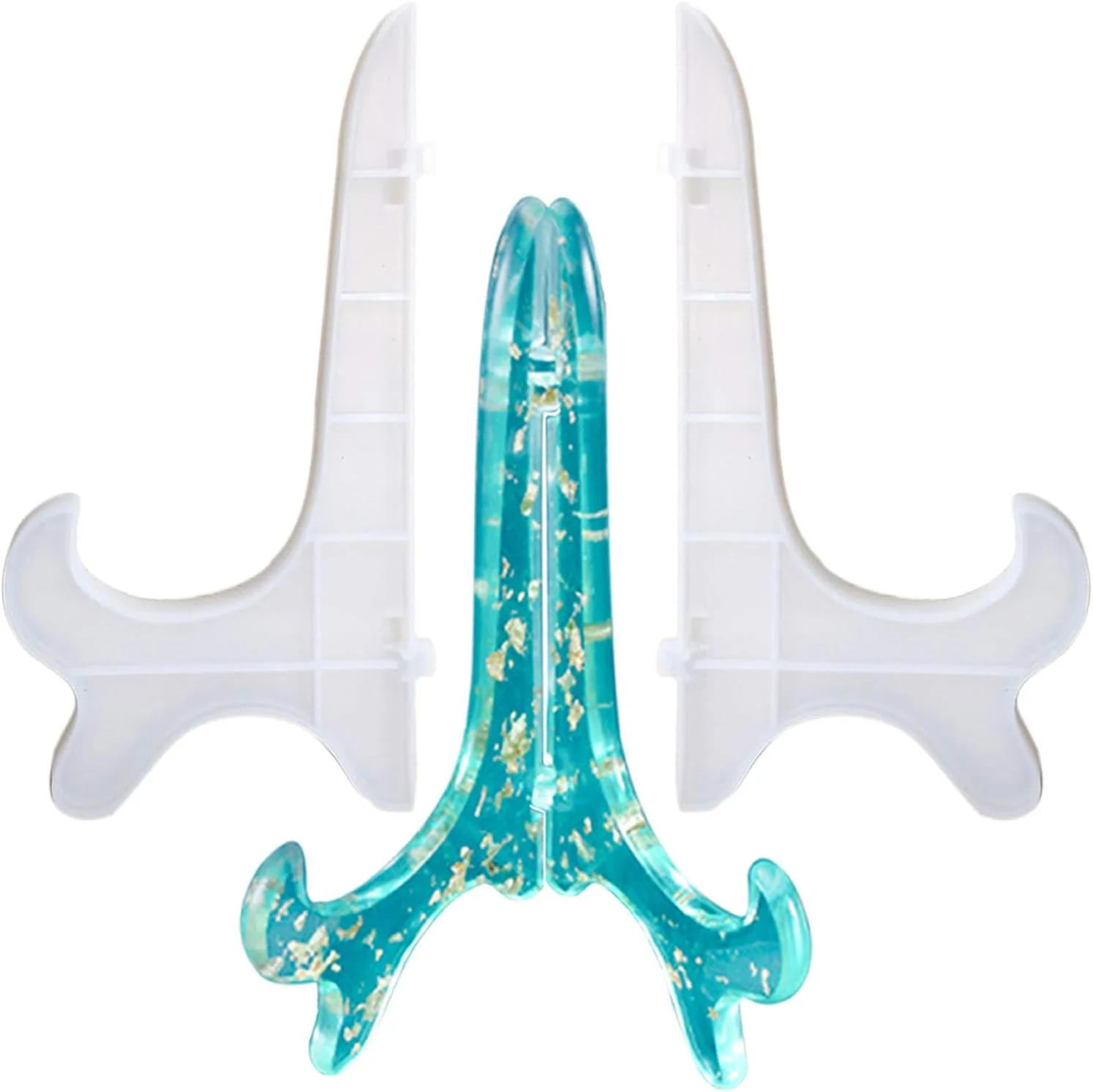 Long-Lasting Dilibra Display Stand Resin Mold Plate Stands for Display Silicone Plate Holder for Epoxy Casting Home Decoration Pictures Frame Lightweight