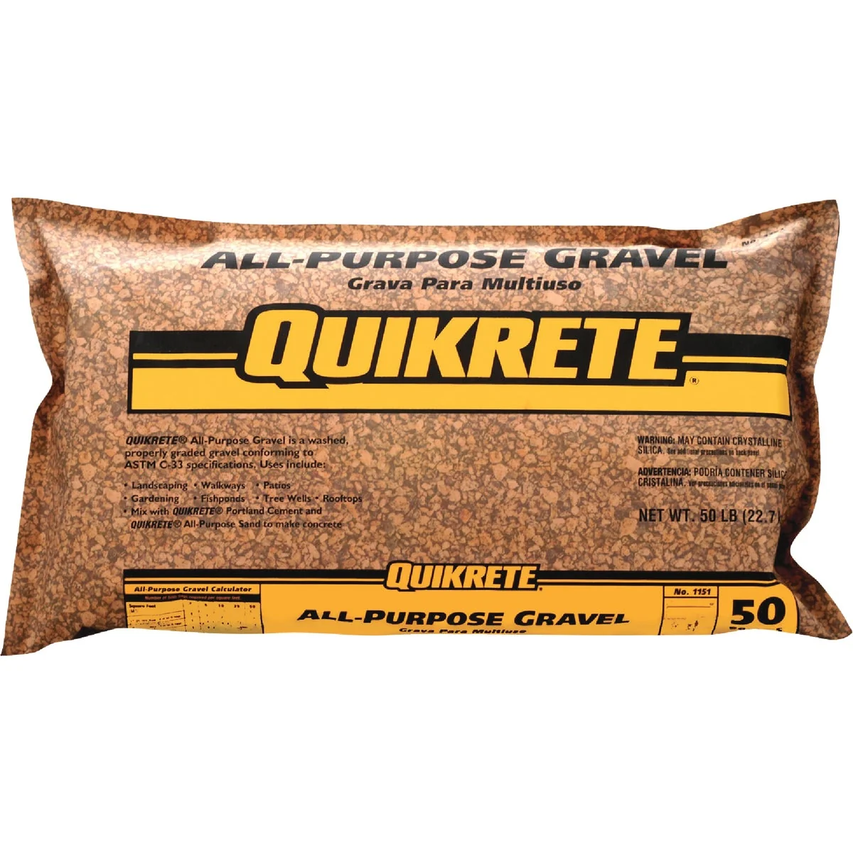 Efficient Quikrete 0.5 Cu. Ft. 50 Lb. All-Purpose Gravel High-Quality