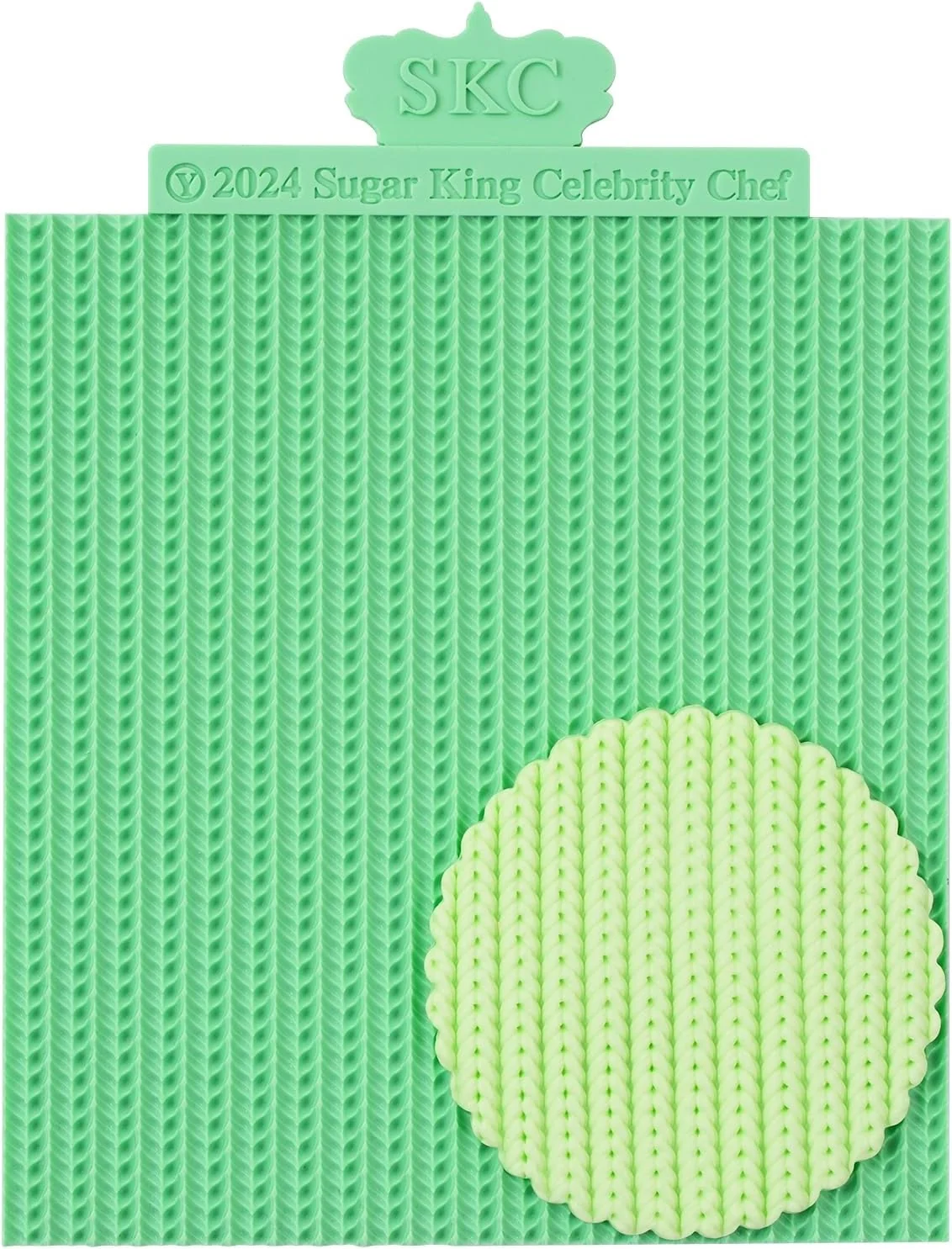 Convenient Kalaien Sweater Texture Fondant Impression Mats Knit Fondant Embosser Texture Mats for Clay Cake Decorating Fondant Molds 1Pcs Style 1 Dependable