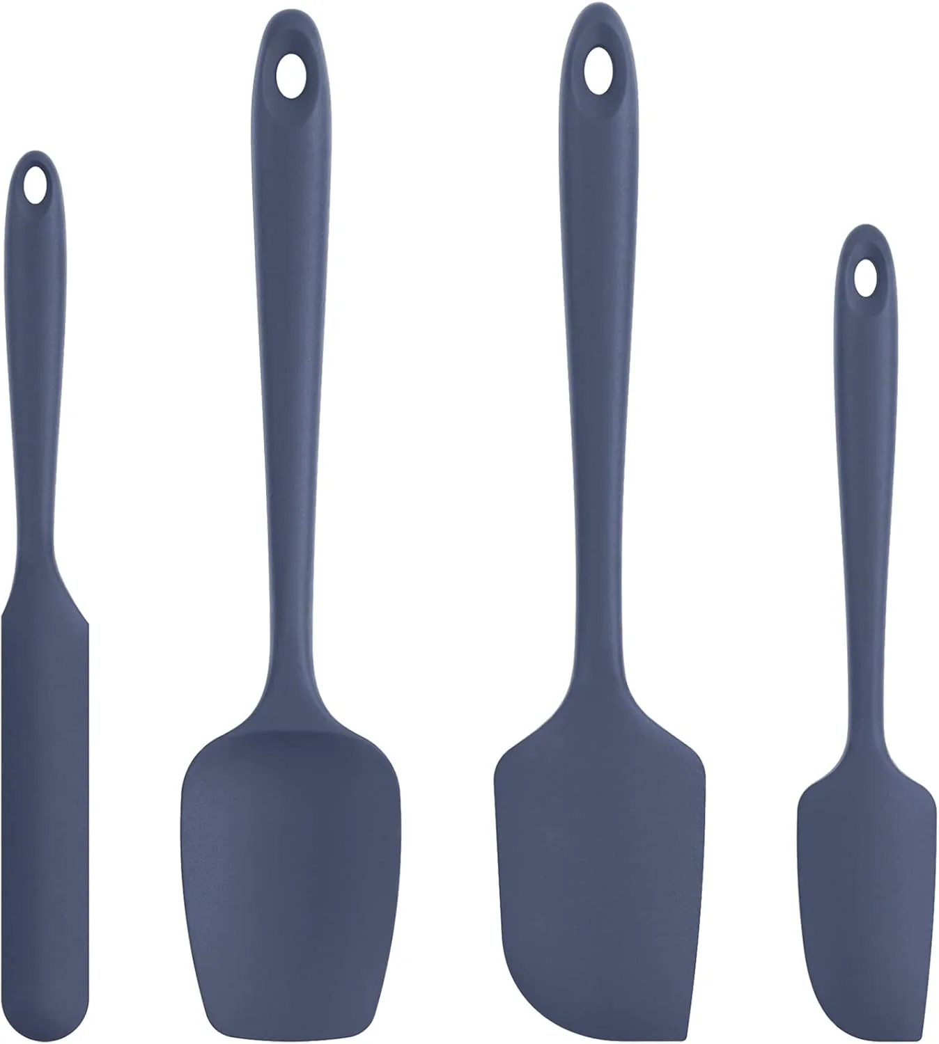 Breathable Heat Resistant Silicone Spatula Set U-Taste 600ºF High Temp Seamless Food Grade Food Grade Flexible Rubber Silicon Kitchen Cooking Mixing Baking Advanced