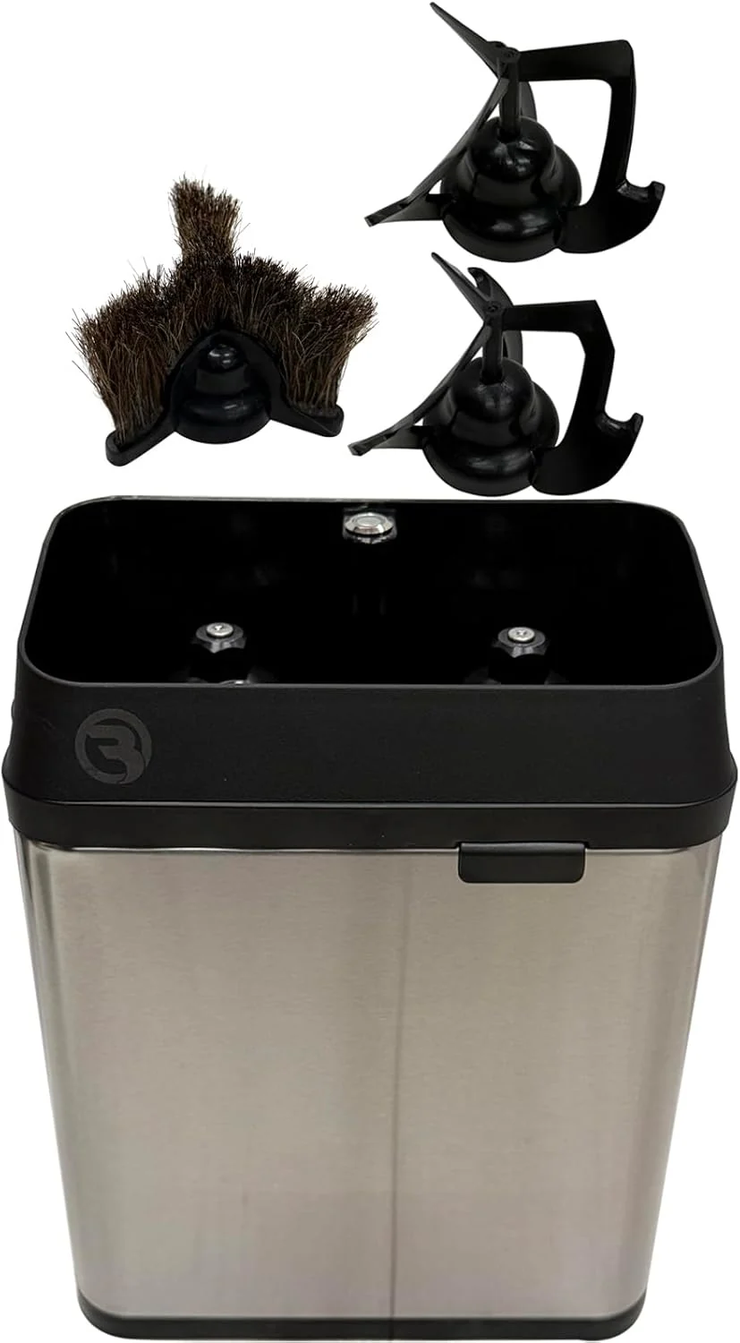 Eco-Friendly Electric Portafilter Cleaning Machine for 58mm – Knock Box Coffee Cleaner for Commercial Home Silver Exclusive