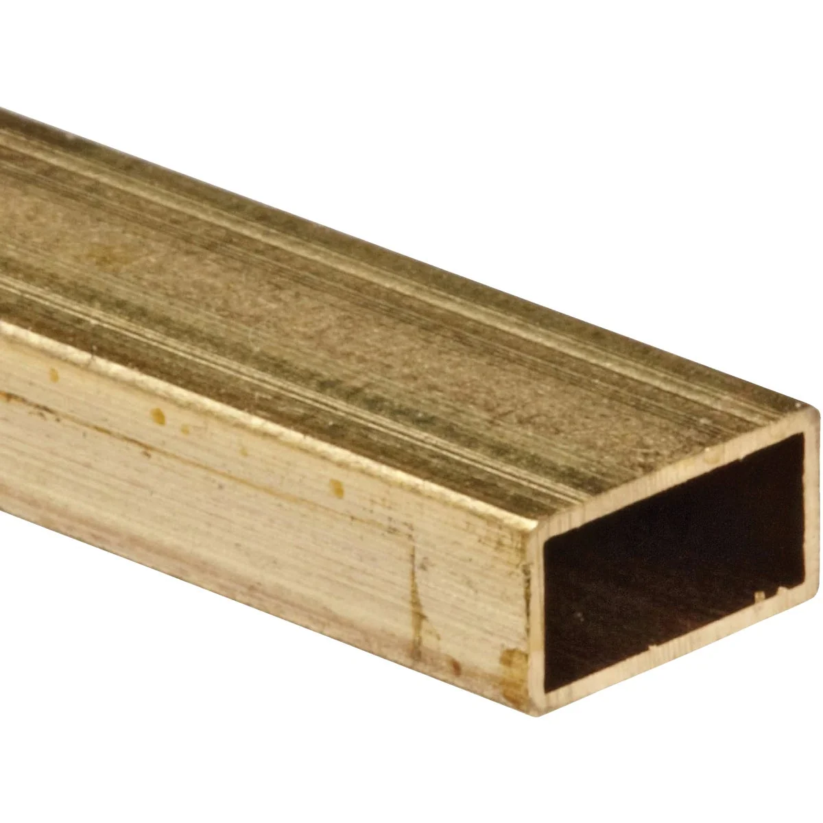 Reusable K S 3 32 In. x 3 16 In. x 12 In. Rectangular Brass Square Tube Secure