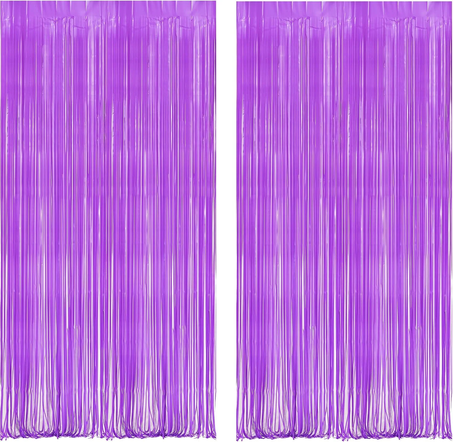 Recyclable BRAVESHINE Purple Streamers Party Backdrop Pastel Fringe Curtains 2 Pack Crafted