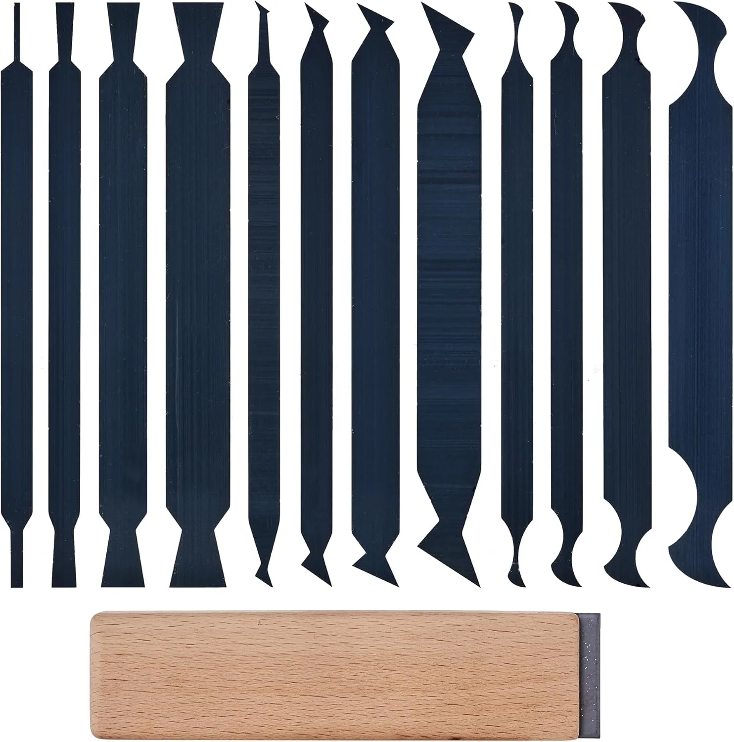 Reusable New Cabinet Scraper Cards asnd Cabinet Scraper Burnisher with 12 Piece Multi-Shaped Scraper Set Suitable for Various Small space and Small-Sized Superior