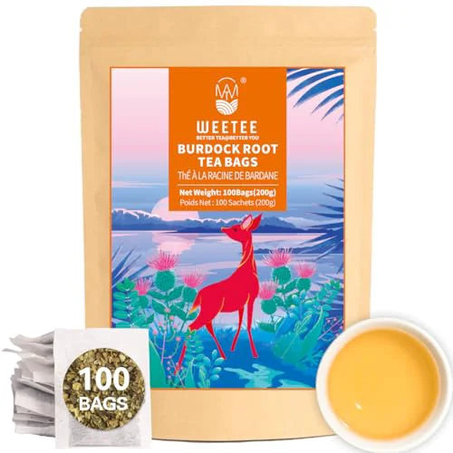 Pure Burdock Root Tea Bags 100 Count Healthy