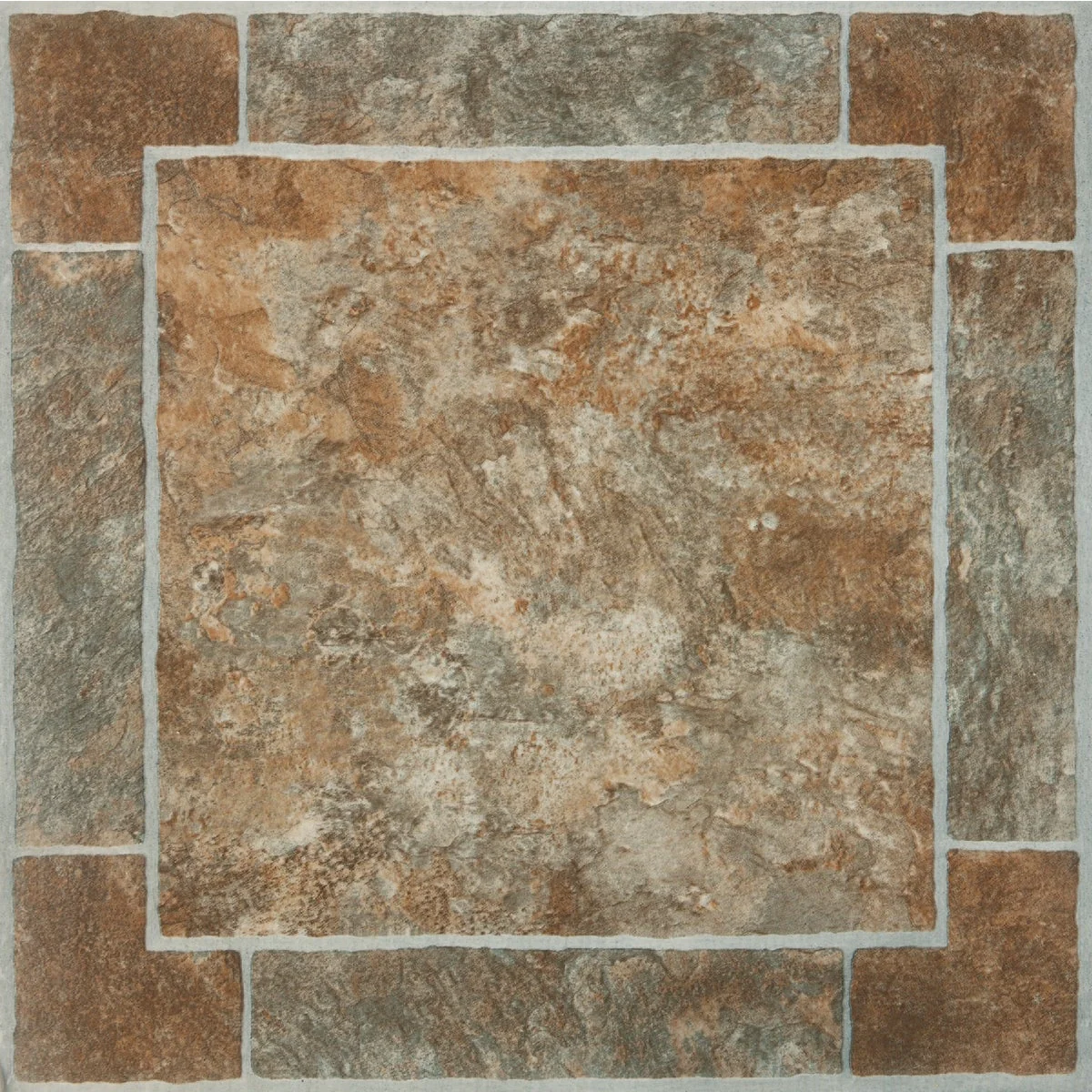 Original Home Impressions Venetian Paver 12 In. x 12 In. Vinyl Floor Tile 45 Sq. Ft. Box Prestigious