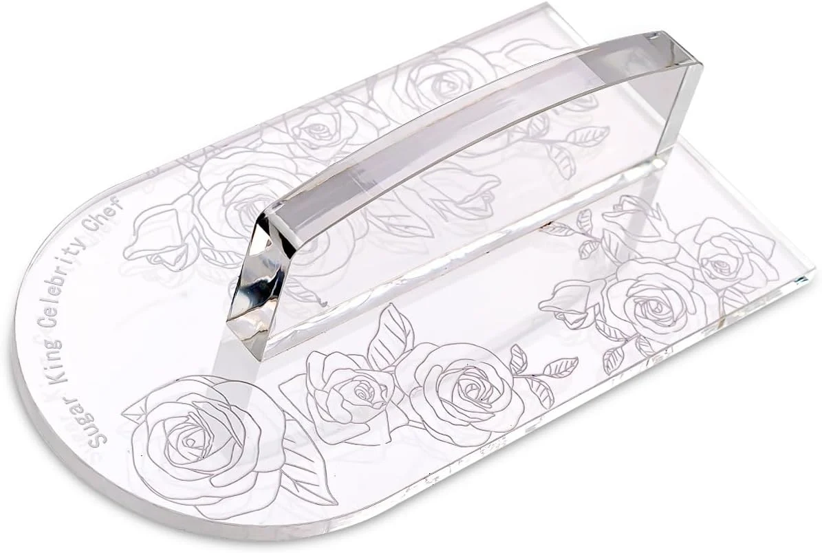 Expertly Made Kalaien Fondant Smoother with Handle Acrylic Cake Smoother Tool for Icing fondant tools set-Round Dependable