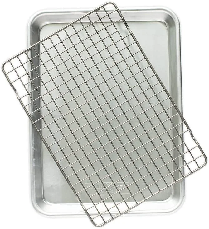 User-Friendly Nordic Ware Naturals® Quarter Sheet with Oven-Safe Nonstick Grid Pure
