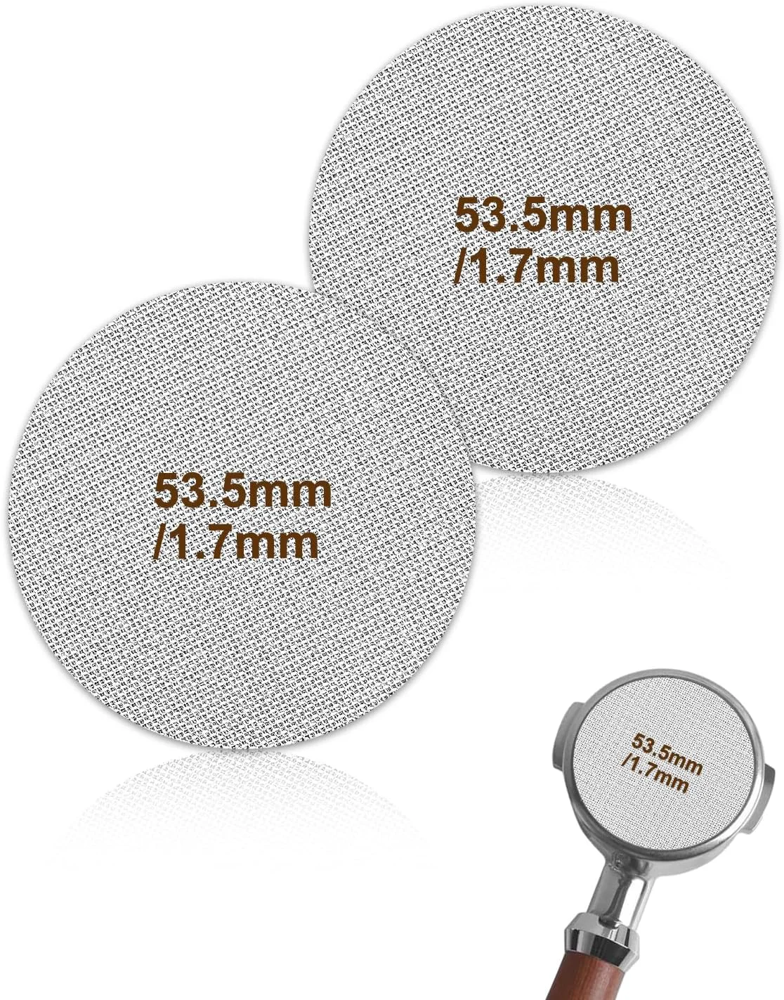 User-Friendly PROKICHEN 53.5mm Puck Screen Espresso Filter Screen 316 Stainless Steel Smart