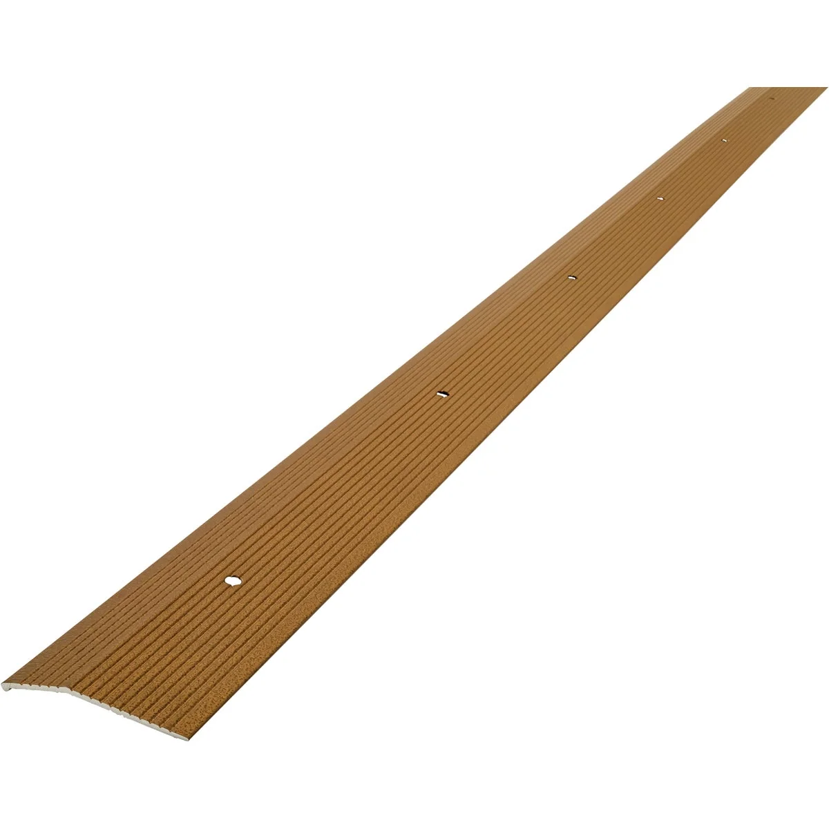 Authentic M-D Antique Brass Fluted 2 In. x 72 In. Aluminum Carpet Trim Artisan