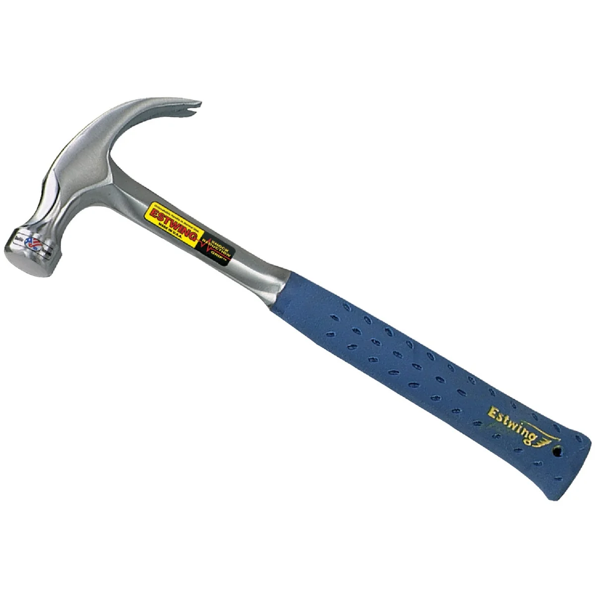 Minimalist Estwing 16 Oz. Smooth-Face Curved Claw Hammer with Nylon-Covered Steel Handle Practical