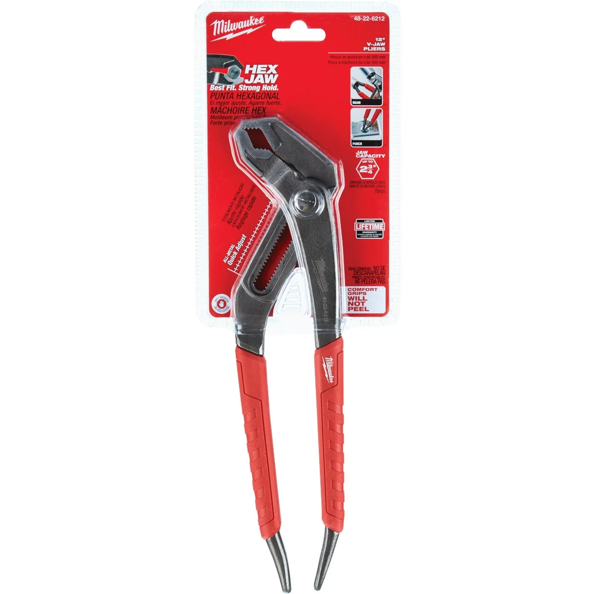 Breathable Milwaukee 10 In. Comfort Grip V-Jaw Groove Joint Pliers Healthy