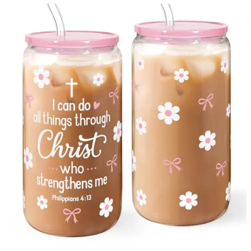 Prestigious Christian Glass Can Tumbler 16oz User-Friendly