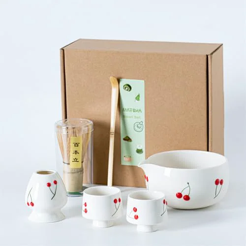Effective Matcha Whisk Set with Spout 6 Count Crafted