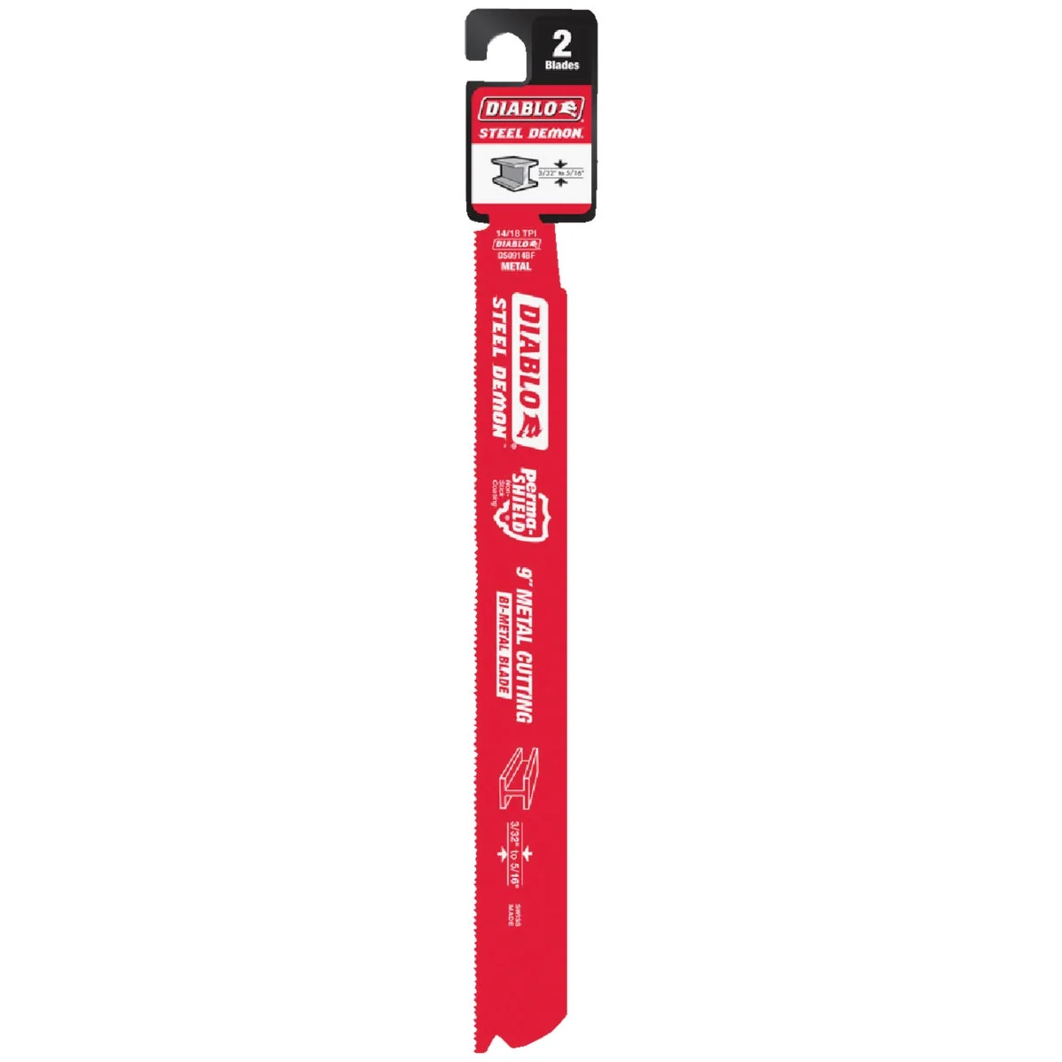 Reliable Diablo Steel Demon 9 In. 14 18 TPI Medium Metal Reciprocating Saw Blade 2-Pack Fine Crafted