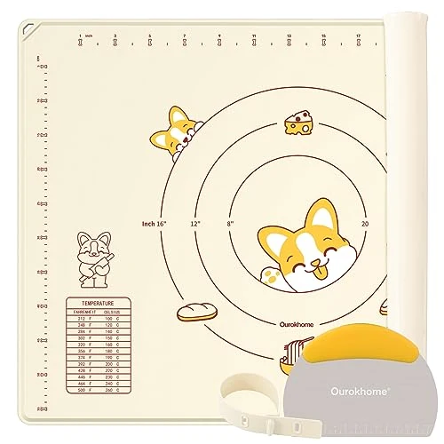 Minimalist Silicone Baking Mat Sheet and Pastry Dough Cutter Exclusive