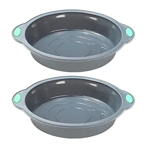 Stylish 9 Inch Silicone Round Cake Pans 2 Count Official