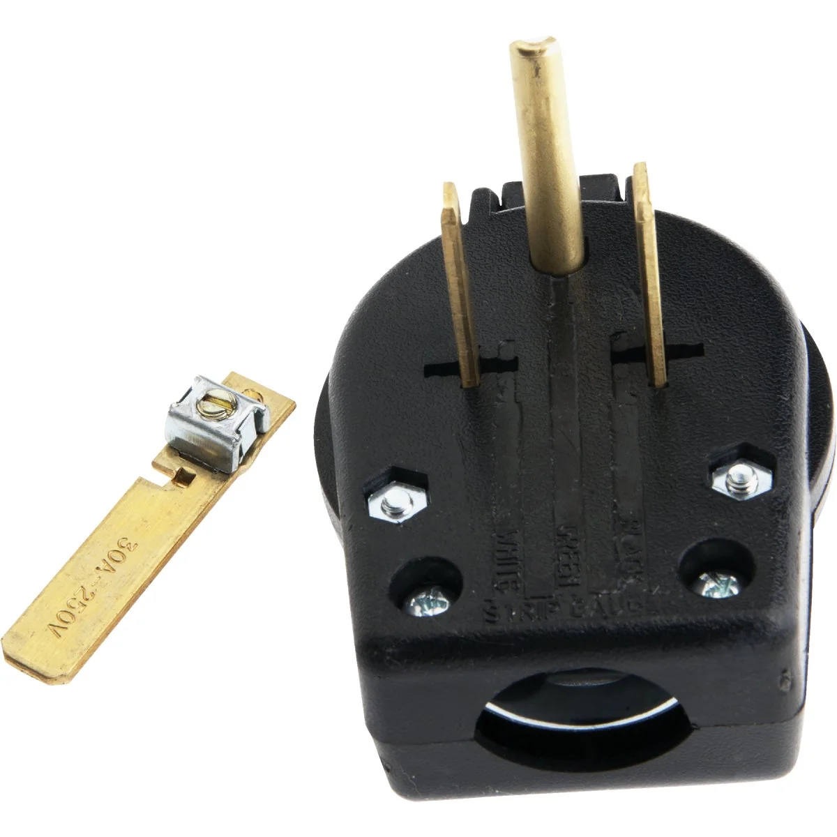Functional Forney 30A 50A 250V 3-Wire 2-Pole Pin-Type Power Plug Genuine