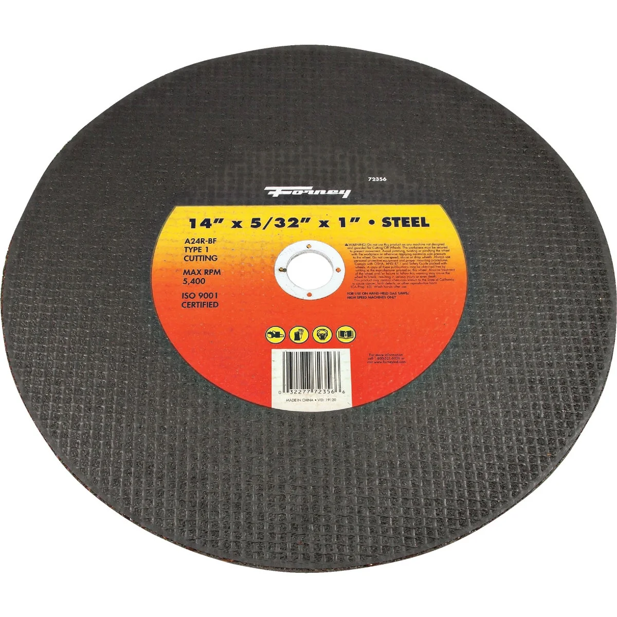 Fashionable Forney Type 1 14 In. x 5 32 In. x 1 In. Steel Cut-Off Wheel High-End