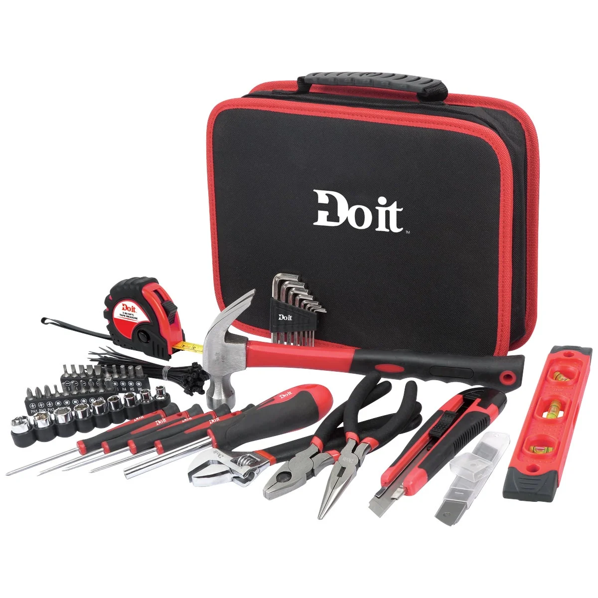 Dependable Do it Home Tool Set with Case 42-Piece Optimized