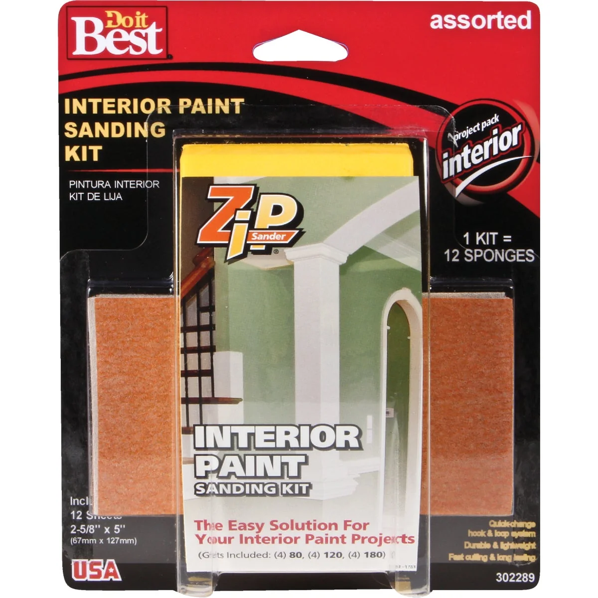 Premium Material Do it Zip Sander Paint Hand Interior Sanding Kit Powerful