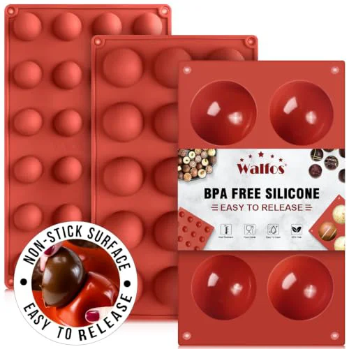 Reusable Semi Sphere Silicone Mold 3 Count Luxury