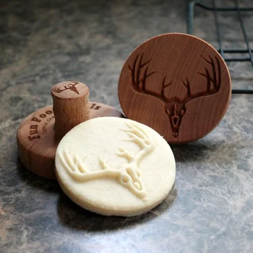 Stylish Wood Cookie Stamp Recyclable