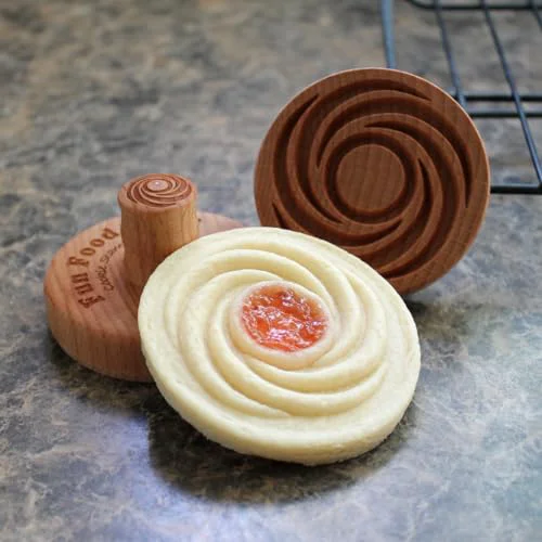 Sophisticated Wood Cookie Stamp Minimalist