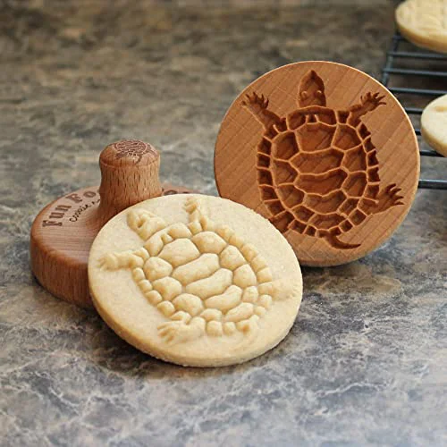 Artisan Wood Cookie Stamp Fashionable