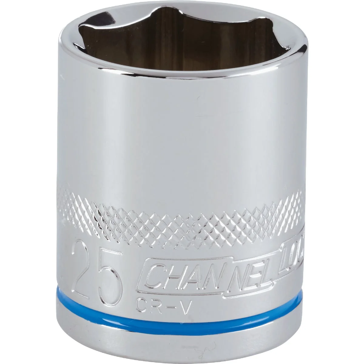 Solid Channellock 1 2 In. Drive 25 mm 6-Point Shallow Metric Socket Unique