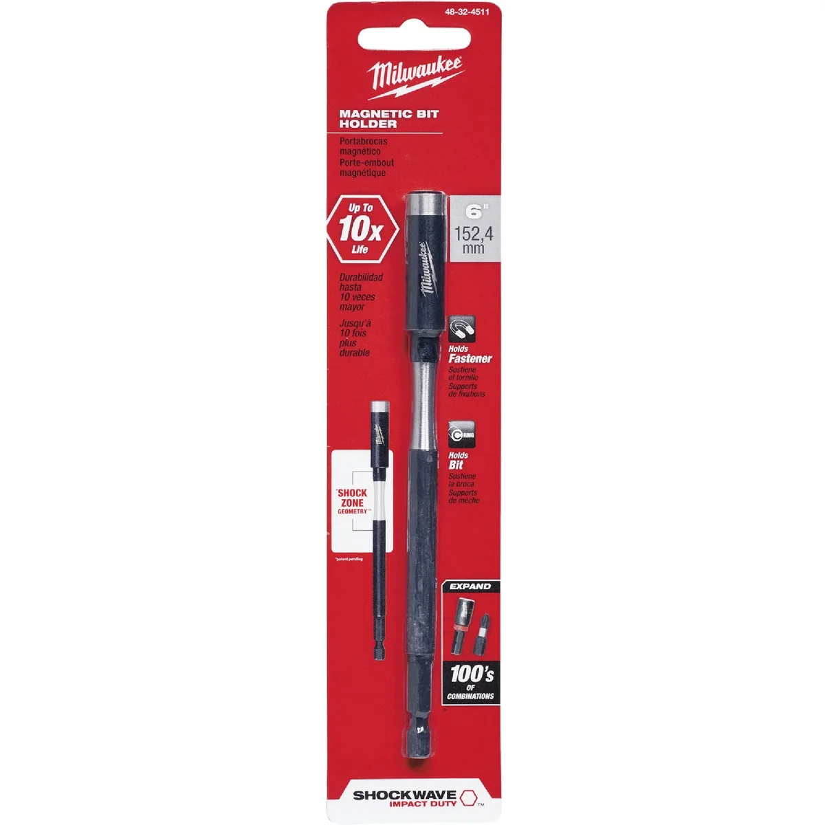 Elite Milwaukee Shockwave 6 In. Magnetic Bit Holder Minimalist