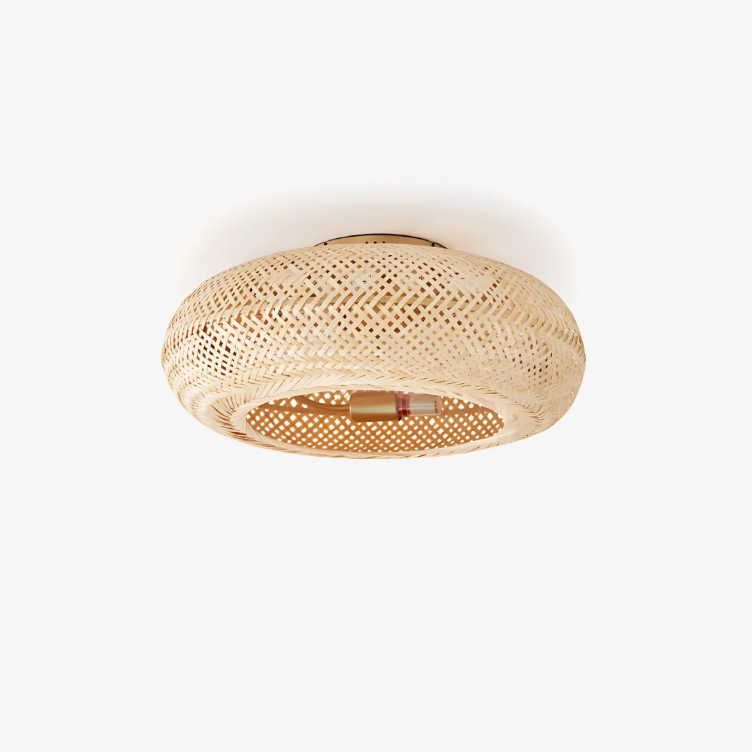 Advanced Bamboe plafondventilator met licht Reusable
