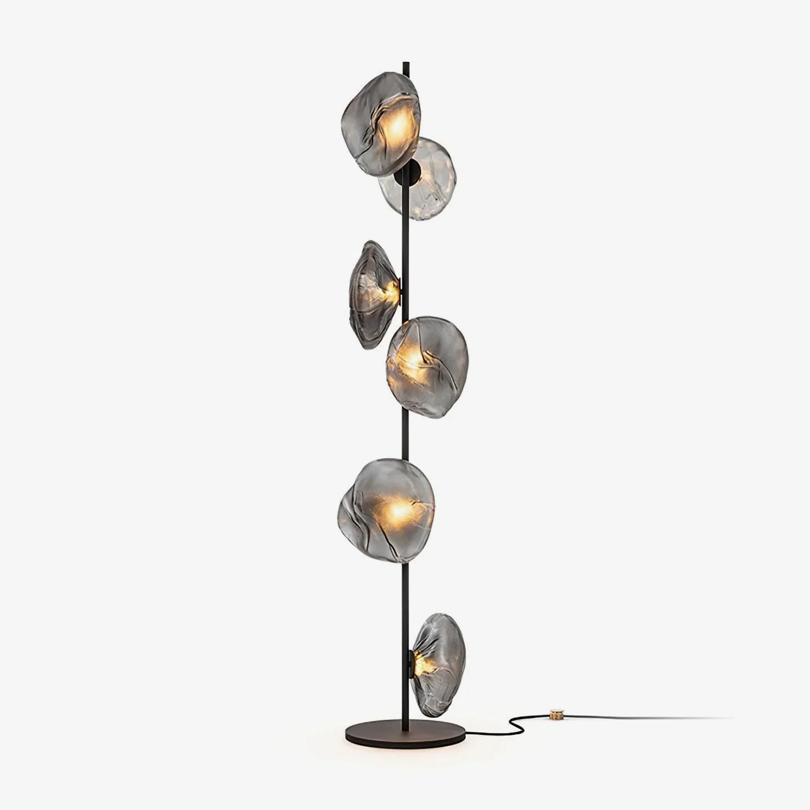 Professional Glazen bloemblaadjes vloerlamp Genuine