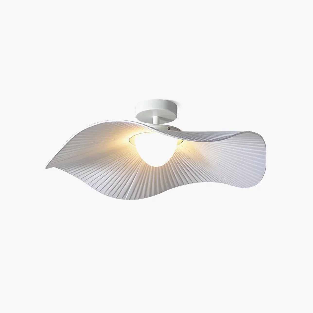 Relaxed Golvende geplooide plafondlamp Clean