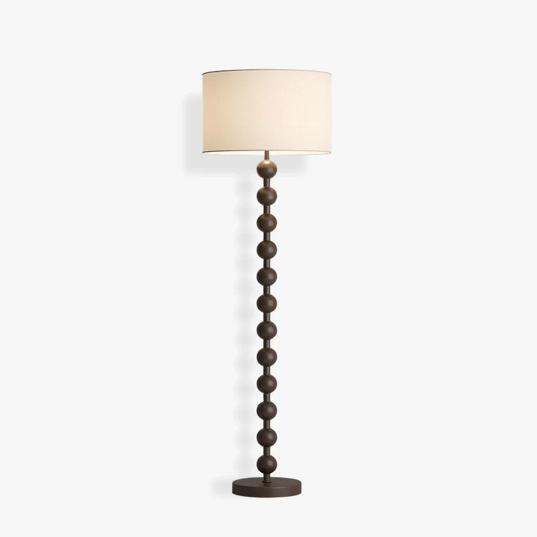 Long-Lasting Franse retro massief houten vloerlamp Proven