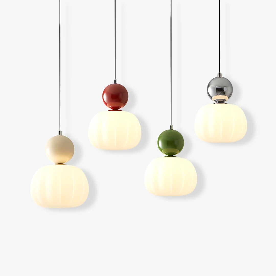 Official Crème pompoen hanglamp Solid