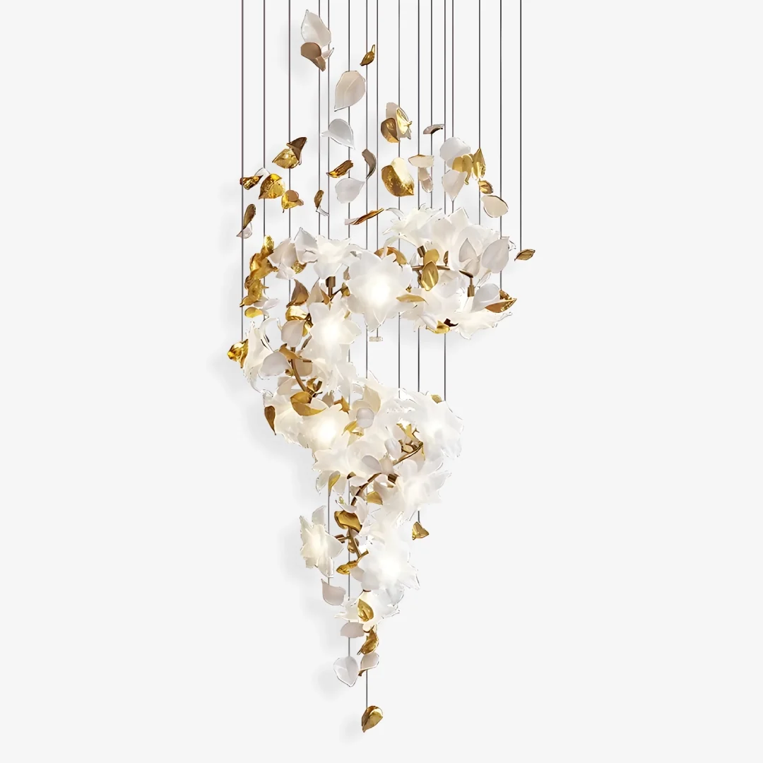 Reusable Fladderende Bloemen Kroonluchter S Minimalist