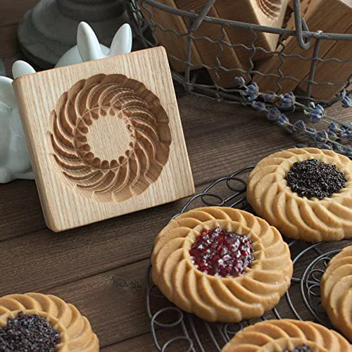 Durable Wooden Cookie Biscuit Mold Healthy