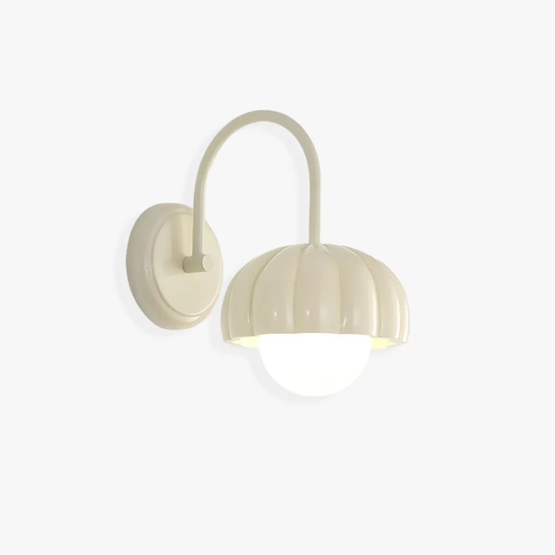 Durable Crème pompoen wandkandelaar Soft