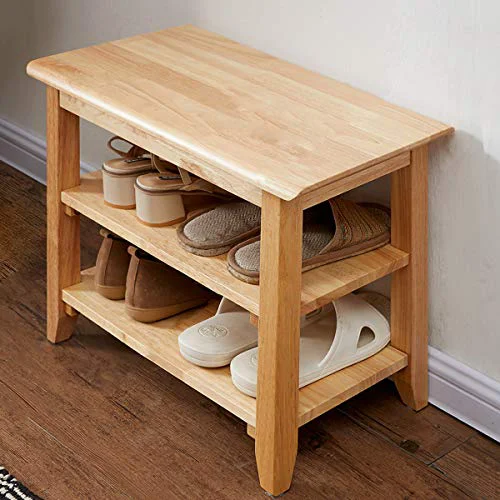 Certified Shoe Rack Bench Wooden Storage Bench Entryway Bench Effective